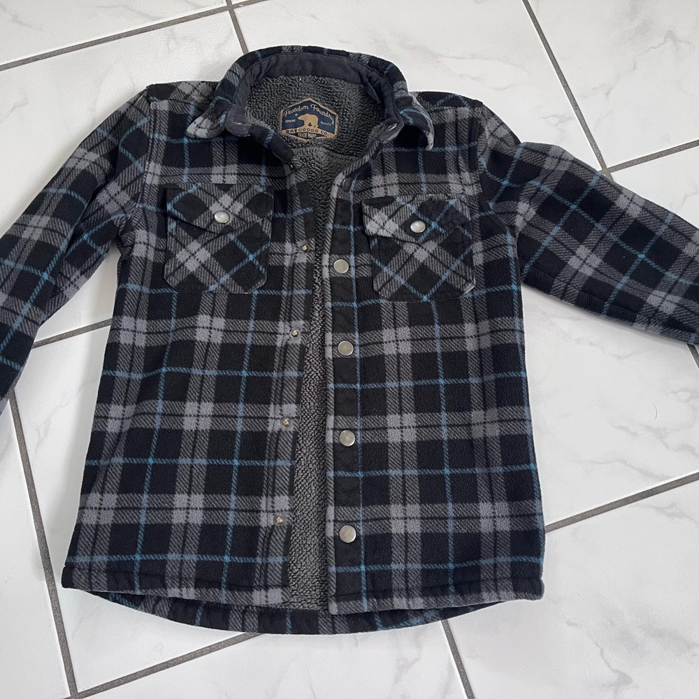 Freedom Foundry Boys Sherpa Lined Fleece Jacket Size XS 5/6